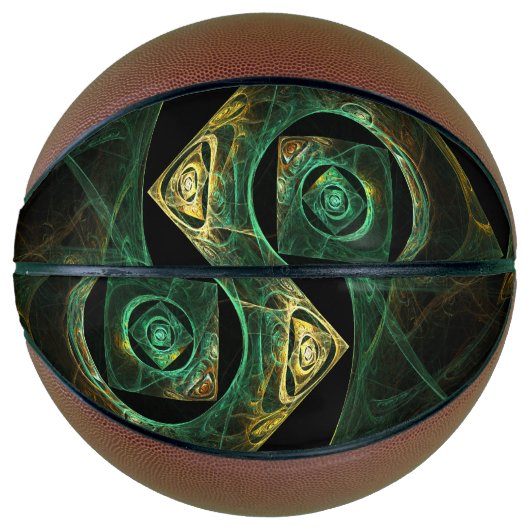 Abstracte kunst met magische trillingen basketbal (Voorkant)