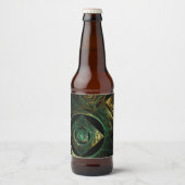 Abstracte kunst met magische trillingen bier etiket (Voorkant)