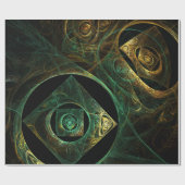 Abstracte kunst met magische trillingen cadeaupapier (Vlak)