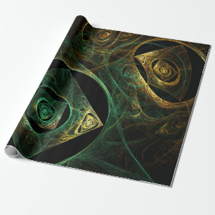 Abstracte kunst met magische trillingen cadeaupapier