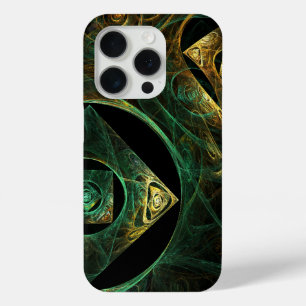 Abstracte kunst met magische trillingen iPhone 15 pro case