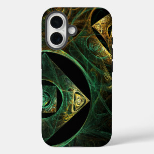 Abstracte kunst met magische trillingen iPhone 16 hoesje