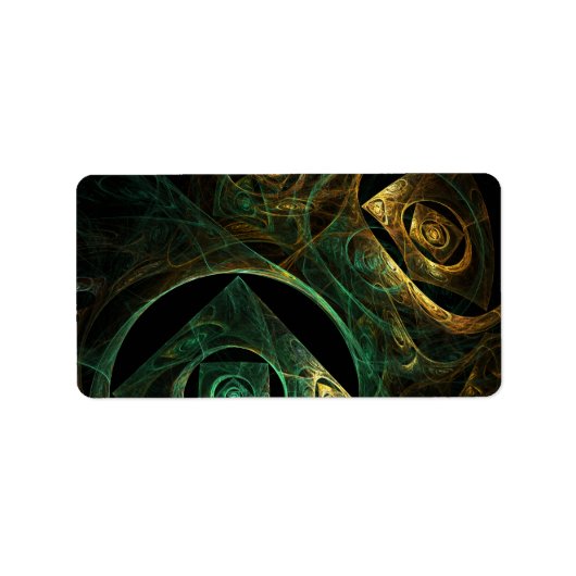 Abstracte kunst met magische trillingen etiket (Voorkant)