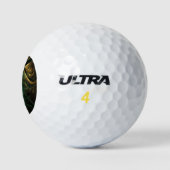 Abstracte kunst met magische trillingen golfballen (Logo)