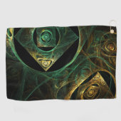 Abstracte kunst met magische trillingen golfhanddoek (Horizontaal)