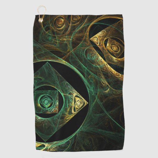 Abstracte kunst met magische trillingen golfhanddoek (Voorkant)