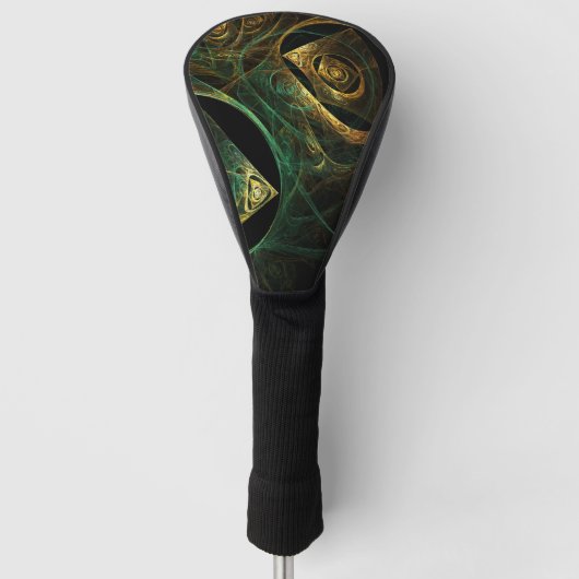 Abstracte kunst met magische trillingen golfheadcover (Voorkant)