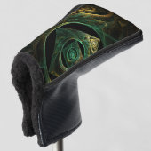 Abstracte kunst met magische trillingen golfheadcover (3/4 voorkant)