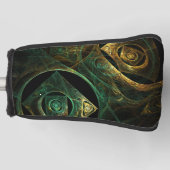 Abstracte kunst met magische trillingen golfheadcover (Voorkant)