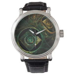 Abstracte kunst met magische trillingen horloge
