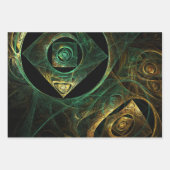 Abstracte kunst met magische trillingen inpakpapier vel (Voorkant 3)