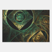 Abstracte kunst met magische trillingen inpakpapier vel (Voorkant 2)