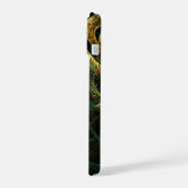 Abstracte kunst met magische trillingen iPhone 15 case (Linkerkant)