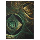 Abstracte kunst met magische trillingen klembord (Achterkant)