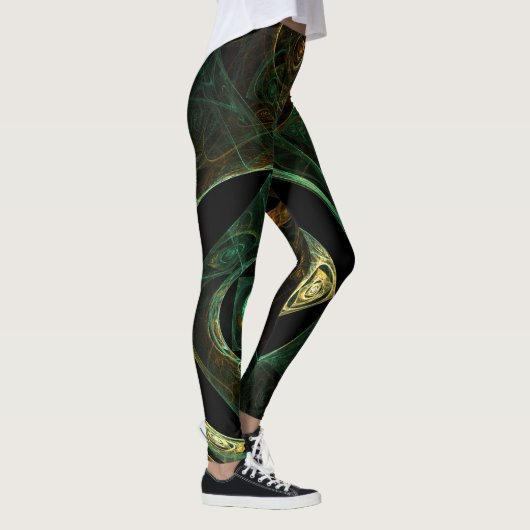 Abstracte kunst met magische trillingen leggings (Rechts)