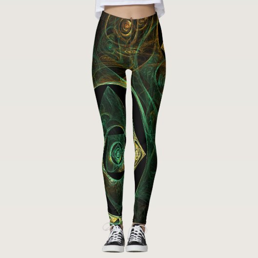 Abstracte kunst met magische trillingen leggings (Voorkant)