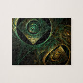Abstracte kunst met magische trillingen legpuzzel (Horizontaal)