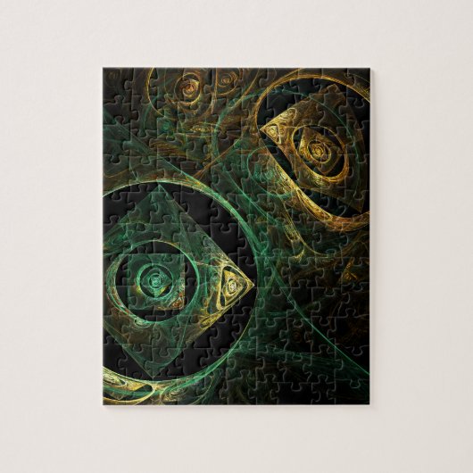 Abstracte kunst met magische trillingen legpuzzel (Verticaal)
