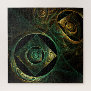 Abstracte kunst met magische trillingen legpuzzel
