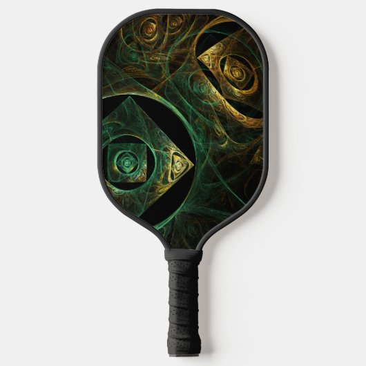 Abstracte kunst met magische trillingen pickleball paddle (Voorkant)