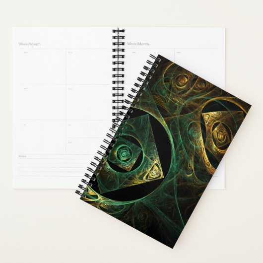Abstracte kunst met magische trillingen planner (Display)