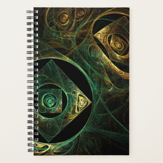 Abstracte kunst met magische trillingen planner (Voorkant)
