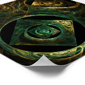 Abstracte kunst met magische trillingen poster (Hoek)