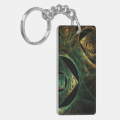 Abstracte kunst met magische trillingen sleutelhanger (Voorkant Links)