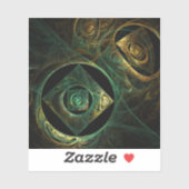 Abstracte kunst met magische trillingen sticker (Vel)