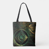 Abstracte kunst met magische trillingen tote bag (Achterkant)