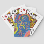 abstracte kunst met "Man werken" Speelkaarten (Achterkant)