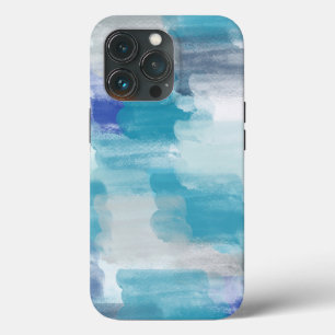 Abstracte kunst met moderne Turquoise en grijze Wa Case-Mate iPhone Case