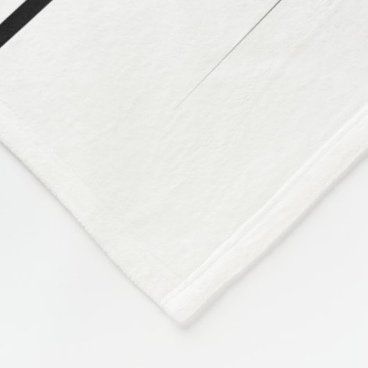 Abstracte kunst met moderne zwarte en witte lijnen fleece deken (Hoek)