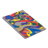 abstracte kunst met "Picasso Cat" Notitieboek (Rechterzijde)