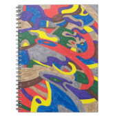 abstracte kunst met "Picasso Cat" Notitieboek (Voorkant)