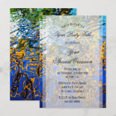 © Abstracte kunst met reflecterende waterkringen Kaart (Voorkant / Achterkant)