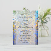 © Abstracte kunst met reflecterende waterkringen Kaart (Staand voorkant)