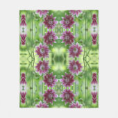 Abstracte kunst met rode en witte ventilatoren fleece deken (Voorkant)