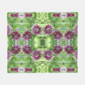 Abstracte kunst met rode en witte ventilatoren fleece deken (Voorkant (Horizontaal))