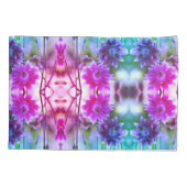 Abstracte kunst met rode en witte ventilatoren kussensloop (Achterkant)