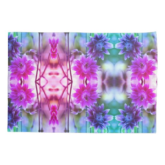 Abstracte kunst met rode en witte ventilatoren kussensloop (Achterkant)