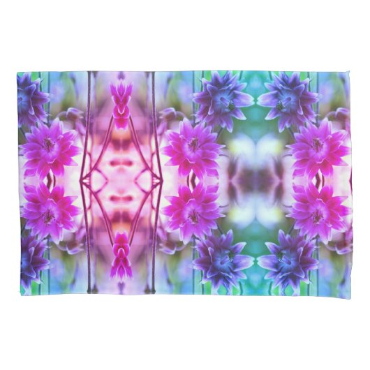 Abstracte kunst met rode en witte ventilatoren kussensloop (Voorkant)