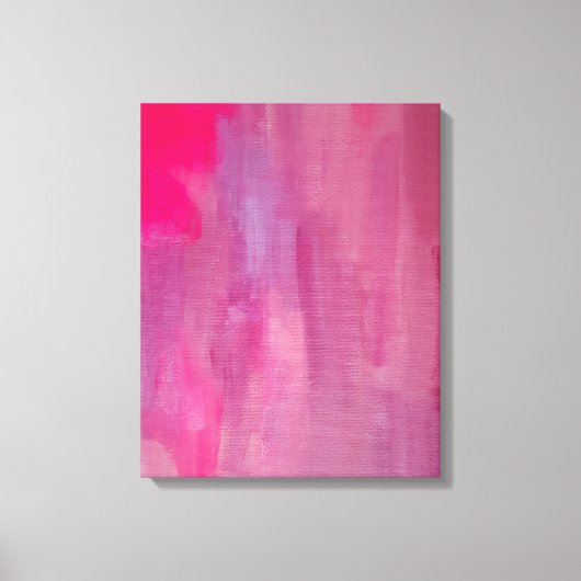 Abstracte kunst met roze droam canvas afdruk (Voorkant)