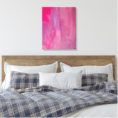 Abstracte kunst met roze droam canvas afdruk (Insitu (Slaapkamer))