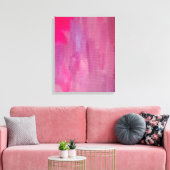 Abstracte kunst met roze droam canvas afdruk (Insitu (Woonkamer))