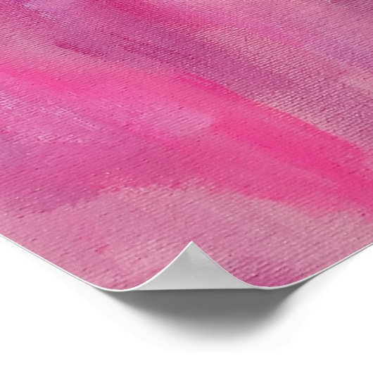 Abstracte kunst met roze droam poster (Hoek)