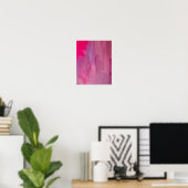 Abstracte kunst met roze droam poster (Thuiskantoor)