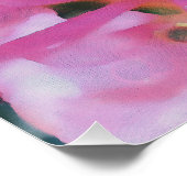 Abstracte kunst met roze peach Pollen Macro Perfect Poster (Hoek)