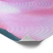 Abstracte kunst met roze peach Pollen Macro Poster (Hoek)