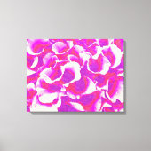 Abstracte kunst met roze ventilatoren canvas afdruk (Voorkant)